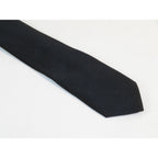 Mens Skinny Tie/Hankie Set Satin Vito Rofolo by J.Valintin VTR-122 Solid Black
