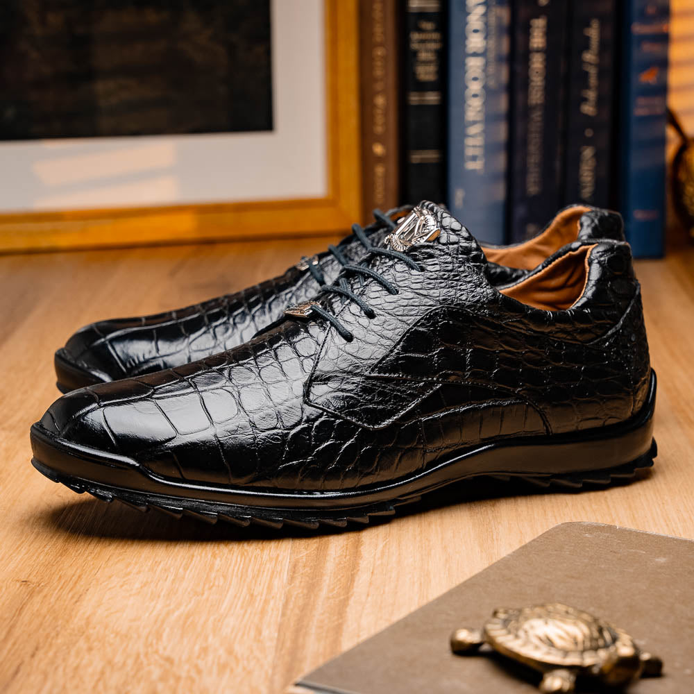 Vulcan genuine alligator sneakers Black