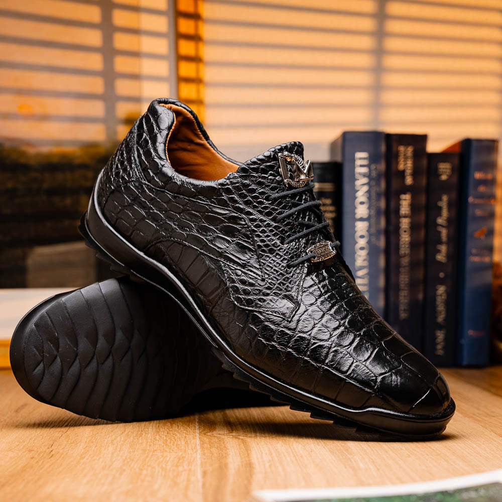 Vulcan genuine alligator sneakers Black