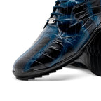 genuine alligator sneaker Shoes Unique rustic finish Vulcan Rustic Navy