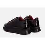 The Peklin Patent Black Leather Men Sneaker