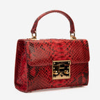 The Queen Red Snake Leather Handbag