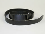Mens VALENTINI Leather Belt Automatic Adjustable Removable Buckle V489 Black New