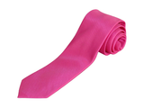 Mens Tie ZENIO By Stacy Adams Slim Narrow Twill Woven Soft Silky Z12 Hot pink