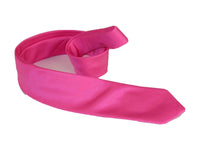 Mens Tie ZENIO By Stacy Adams Slim Narrow Twill Woven Soft Silky Z12 Hot pink