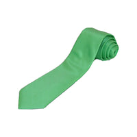 Mens Tie ZENIO By Stacy Adams Slim Narrow Twill Woven Soft Silky Z1 Apple Green