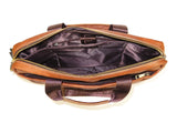 Mens Leather Hand Bag Laptop Notebook Holder Office Business Briefcase #bag1 Tan
