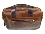 Mens Leather Hand Bag Laptop Notebook Office Business Briefcase #bag2 Brown