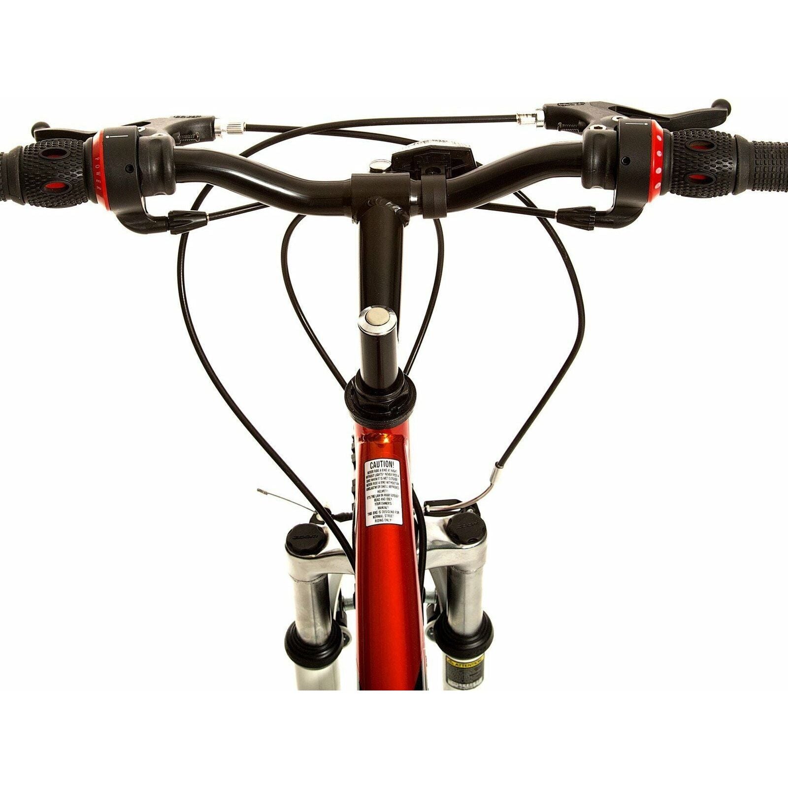 Titan Pathfinder 26 Inch 18-Speed Womens Mountain Bike Suspension Red White New.