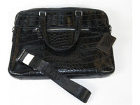 Mens Leather Hand Bag Laptop Notebook Office Business Briefcase #bag4 Black